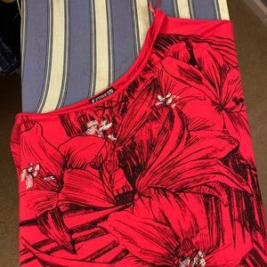 One shoulder floral Dress